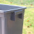 分类垃圾桶摇盖式大号室外咖啡色干湿垃圾桶塑料桶方形 100L正方形上海分类蓝色(可回收