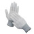 稳斯坦 WST586 尼龙手套（10双）劳保手套浸胶涂层点塑 防滑纱线手套 PU涂指 灰色L