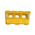 联塑 塑料三孔水马注水围栏隔离墩施工道路安全防撞设施吹塑水马125*70cm黄色