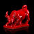 赞璐桐（ZANLUTONG）创意陶瓷红色牛摆件家居客厅办公桌面装饰品吉祥物生肖摆设书房牛 小小黄牛(高8长12)