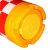 祁衡 防撞桶 道路安全警示反光桶塑料水马  滚塑防撞桶400mm*700mm  一个价