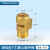 全黄铜真空破坏器吸气阀负压阀自来水管防冻DN152532450四 1寸DN25真空破坏器