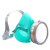 硅胶防毒面具活性炭口喷漆农药油漆化工气体工业防尘面罩 【配件3602】固定盖2个