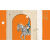 初尚北欧爱马仕橙色墙布3D简约奢侈品服装店装饰壁画直播间背景墙壁布 【整张】高清无纺布