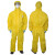 耐呗斯 NBS4402TP 耐呗斯双门襟双拉链 化学连体防护服（加强型） 黄色 xl