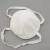 GJXBP白色圆形防尘粉透气工业车间头戴式尼龙面内海棉易呼吸口罩 加厚款俩包(二十个)