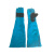 曼睩 60cm天蓝色1副 电焊皮革手套防烫防飞溅牛皮焊工耐磨加长加厚劳保手套ML018