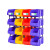 猎尊（LZ）斜口零件盒塑料盒五金收纳盒货架螺丝盒工具盒物料盒配件盒分格箱 长宽高：350*200*145 黄色