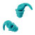 SMVP耳塞防噪音隔音睡觉睡眠学习降噪工业耳罩呼噜声 青色 左耳+右耳一对+收纳盒+眼罩