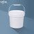 塑料外卖打包小龙虾海蜇包装桶果酱桶B 5L白色 特厚