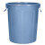 尚留鑫 加厚塑料水桶50L灰色无盖大容量储水桶手提桶