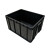超厚防静电周转箱塑料胶零件盒电子元件盒黑色收纳箱物料养龟胶框 超厚AA24#（620*430*250）