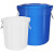 圆形垃圾桶大容量商用大号环卫户外餐饮超大型无盖带盖收 60升无盖垃圾桶(装约112斤水)