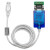 UT-890A\K\J USB转RS485/422转换线 工业级USB转485转换器线 深蓝色 UT-890K,线长0.5M