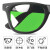 焊佳电焊眼镜二保焊护眼焊工专用防打眼防强光防电焊光防电弧脸部防护防弧光平光镜白光夹片透明变光面罩玻璃 SZ01浅绿款