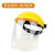 新的款等离子切割机面罩电焊面罩全脸防护面罩透明头戴式 电焊烧 加厚款 黄顶透明