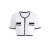 欧时力商场同款 黑标系列 小香风短袖针织外套女夏装撞色短款开衫 白色 M
