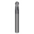 超硬球刀淬火料专用70度2刃钨钢铣刀硬质合金球头R刀CNC数控刀具 R1.25*4*D4*50L