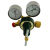 定制氢气减压器YQQ-9型减压阀减压表调压器临海市大华仪表黄铜制造