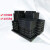 村贝贝加厚零件盒塑料胶周转箱电子元件盒黑色托盘物料盒 黑色01(150*100*55mm)