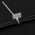 赫思迪格 标牌式尼龙扎带 标签吊牌束线带 多功能绑带 2.5*100mm黑色(100根) HGJ-1527