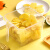 克曼旎饺子储存盒食品保鲜盒方形密封盒家用冰箱里面的收纳盒放菜神器 杏黄色大号6个装 冲量款