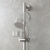 ciencia科德林304不锈钢可调节淋浴升降杆浴室手持花洒支架套装 单个花洒支架