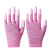 盛世静电手套防工地劳保防滑工作专用透气薄款手套绝缘 粉色条纹涂指(12双) M