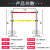 洛港 加重双层5米组合底座1根 约8公斤 警示带式不锈钢伸缩围栏双层隔离带警戒线排队柱安全护栏杆