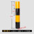红白反光膜黑黄立柱警示桩电线杆反光贴交通安全电力防撞反光条 80cm二黄二黑整卷50米