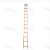 消防梯挂钩梯单杠梯TDZ3TGZ4TEZ6铝合金二节拉梯3米6米9米15米 4米铝合金挂钩梯