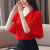 迷诗迪芙雪纺衫女装短袖2023夏季新款韩版气质洋气显瘦衬衫遮肚上衣 红色 S建议100斤内