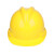 国标安全帽工地加厚建筑工程施工安全头帽透气领导头盔男定做印字 黄色 国标加厚款