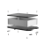 L08-170-125铝型材小机箱壳体铝合金接线室外防水适配器全铝仪表仪器电源控制器设备电路板盒子 170-125-50 黑色壳体+黑色端盖