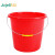 久洁Jojell塑料桶红色手提洗车水桶加厚带盖通用提桶储水清洁大桶约13升不带盖