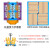 叉车塑料托盘仓库地垫托板防潮垫板物流卡板工业地堆货物栈板垫仓 浅蓝色_1109014cm九脚