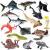 仿真鲨鱼海洋动物模型大白鲨巨齿鲨虎鲨蓝鲸章鱼八爪鱼玩具摆件 M-2729蝾螈