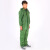 军佑 PVC牛筋加厚雨衣雨裤分体套装非一次性雨衣采茶工地劳保防雨 2.5J绿色 均码 