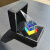 立方体合色棱镜玻璃折射水晶桌面摆件阳光创意礼物品太阳捕手解压 25mm立方+手电+灯礼盒+布