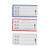 共泰 磁吸标识牌 仓库强磁性标签牌库房分区货架标示牌物料卡标牌贴磁铁分类牌标签 55*100mm 蓝色 1个