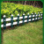 德威狮  草坪护栏 隔离栏PVC塑钢花园围栏栅社区幼儿园绿化护栏  40厘米高X100厘米长（白色）单位：件