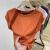 N.Q.Lt恤女2024夏季新款小个子穿的飞袖短袖设计感小众时尚显瘦坎肩欧 桔红 M85100