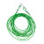 安达通 包塑钢丝绳 晾衣架钢丝物业用拉紧绳 4mm粗（3米一套）绿色 