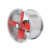 动真格（DongZhenGe）圆筒管道风机工业排风扇换气扇墙壁式厨房强力排气扇抽油烟机 8寸橙色高速风机