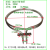 220V2KW烤箱加热管双圈干烧电热管直径300干燥箱发热管烤炉加热器 电机配风扇叶