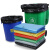 商用彩色大号垃圾袋 分类袋 加厚塑料平口袋 绿色(50个) 90*110cm