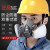 仁聚益防毒面具6200喷漆专用口罩化工业粉尘甲醛农气体呼吸防护面罩 6200(7件套)+护目镜(1副)