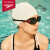 速比涛（Speedo）成人硅胶泳帽泡泡帽长发舒适防水护耳时尚游泳帽 8709290003白色