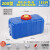 诺贝利奥 蓝色200型卧方310斤双盖塑料水箱长方形卧式加厚储水桶带盖车载塑料大蓄水桶