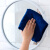 适用于家政保洁专用毛巾吸水加厚纤维擦头发速干家用厨房清洁擦玻 方巾(蓝色10条装)尺寸:30*30